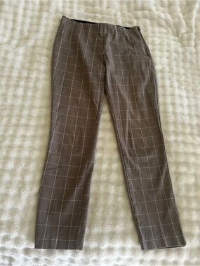 a new day Brown Windowpane Straight-Leg Pants